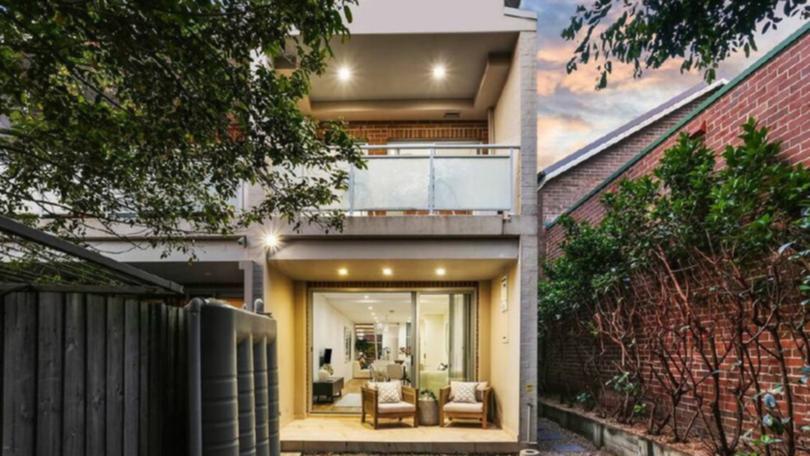 The townhouse, now for sale, is situated in the inner-west Sydney suburb of Dulwich Hill.