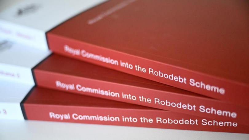 The robodebt royal commission report (file image)