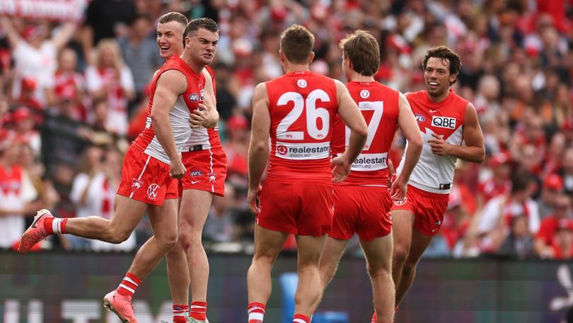 Tom Papley suffered a pre-game prang before the GWS win.