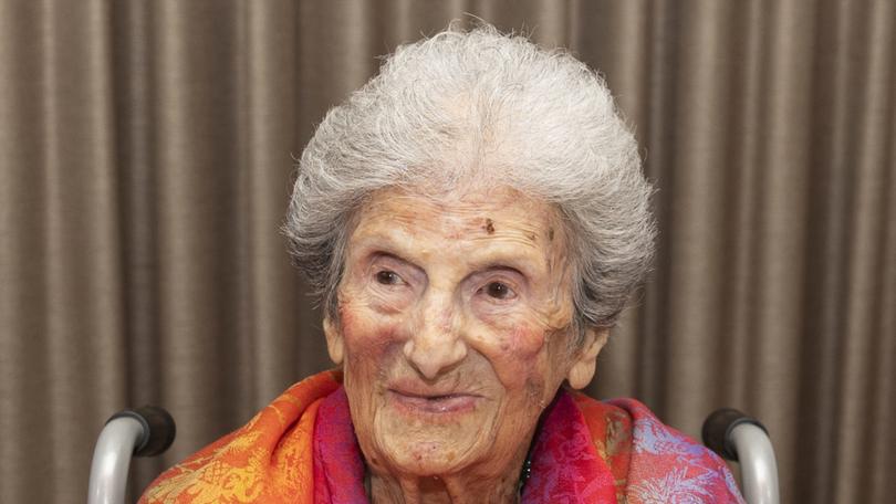 Dora Caverson just turned 110 years old.