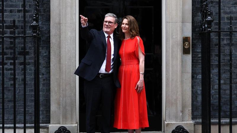 The UK Prime Minister Keir Starmer is facing allegations he didn't declare donations to his wife. (EPA PHOTO)