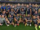 The Cowboys celebrate after sinking the Newcastle Knights in the NRL qualifying final.