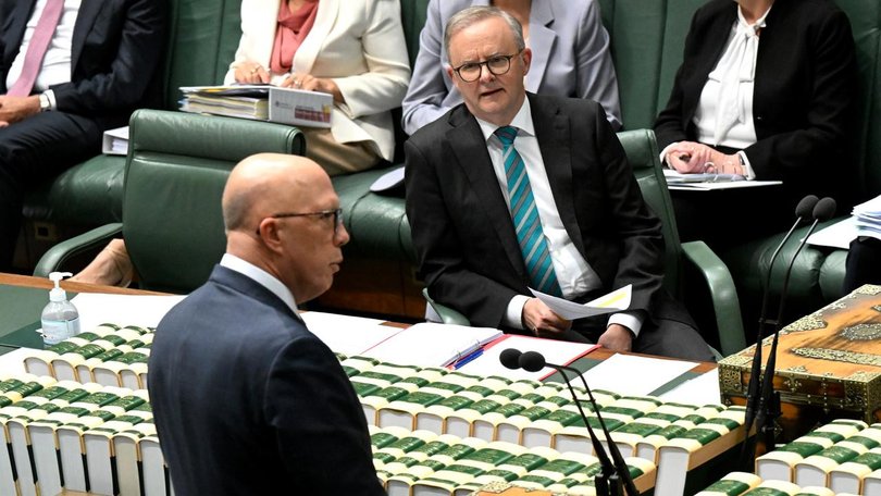 Anthony Albanese leads Peter Dutton as the preferred prime minister by four per cent.