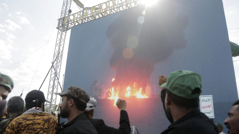 Footage of explosions play in Sanaa, Yemen as people gather to commemorate Mawlid al-Nabi, marking the birth of Prophet Muhammad.