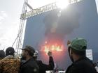 Footage of explosions play in Sanaa, Yemen as people gather to commemorate Mawlid al-Nabi, marking the birth of Prophet Muhammad.