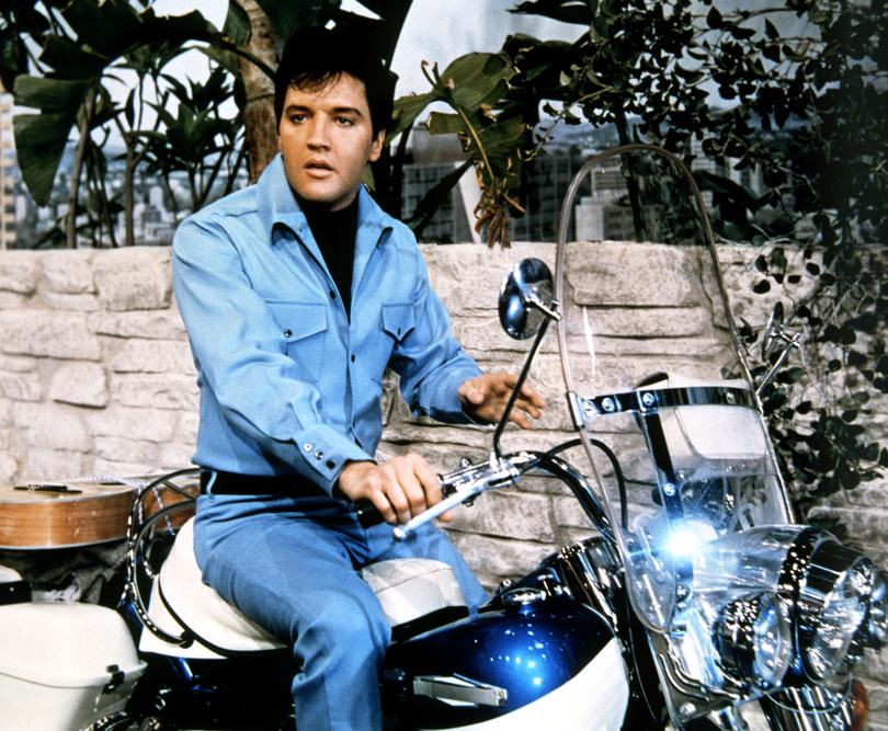 American singer and actor Elvis Presley on the set of Clambake directed by Arthur H. Nadel. (Photo by Sunset Boulevard/Corbis via Getty Images)