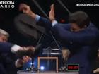 Brazilian Sao Paulo mayoral candidate Jose Luiz Datena attacked his opponent Pablo Marcal with a chair on live TV. TV Cultura