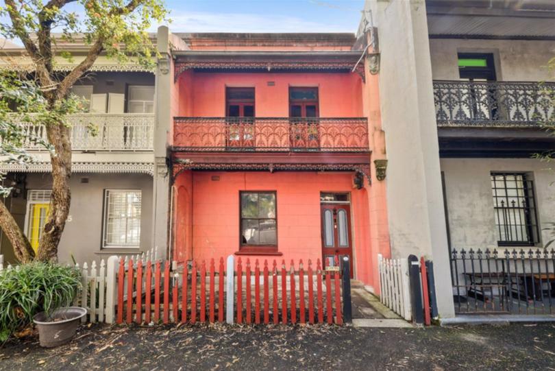 The buyers had missed out at five other auctions before becoming successful in buying the Surry Hills home (at 13 Chapman Street).