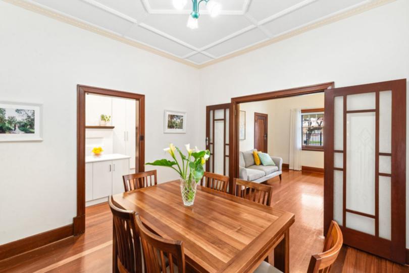 The home's character details and large gardens were selling points. 65 Botting Street, Albert Park.