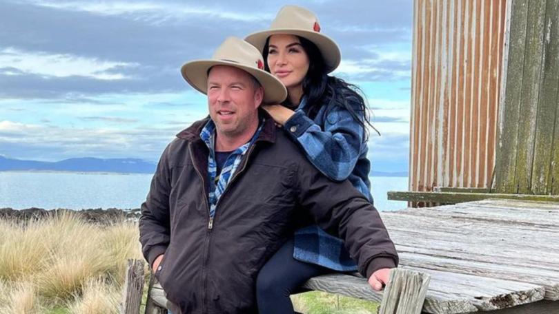 Farmer Andrew Coleman and Claire Saunders.