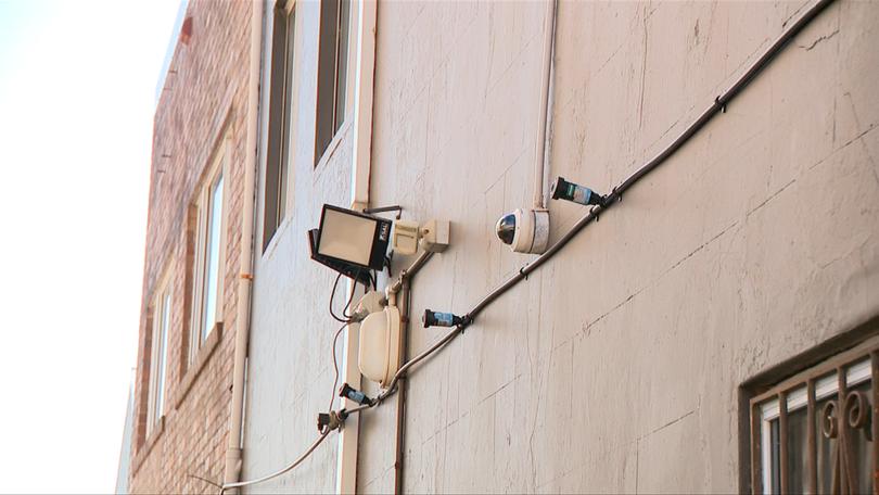 Stephen has installed a $3,000 sprinkler and CCTV system to keep any drinkers away. 