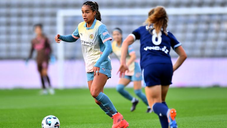 Mary Fowler  has scored one of the easiest goals of her career for Manchester City.