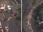 A head-on crash is causing long traffic delays in Melbourne’s north for the morning peak.