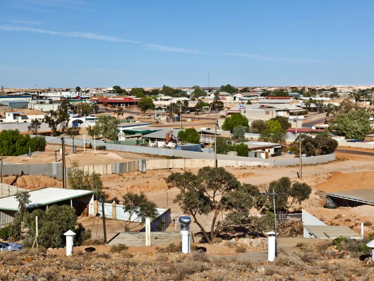 South Australian outback town Coober Pedy.