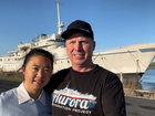 Chris Willson and partner Jin Li bought a historic cruise ship to restore it but were forced to sell when it began to sink. 