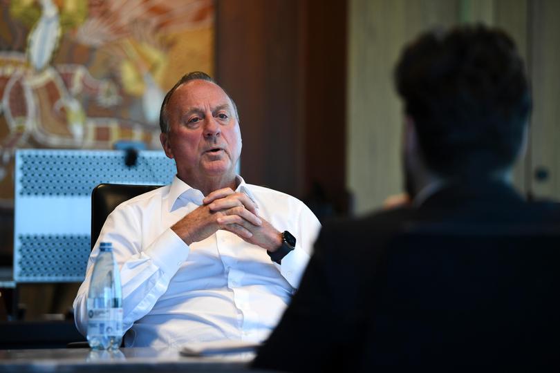 Mineral Resources managing director Chris Ellison pictured at their offices in Osborne Park. 