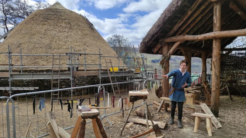 At the Scottish Crannog Centre, characters in period costumes teach you about Iron Age crafts and customs.