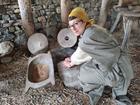 At the Scottish Crannog Centre, characters in period costumes teach you about Iron Age crafts and customs.