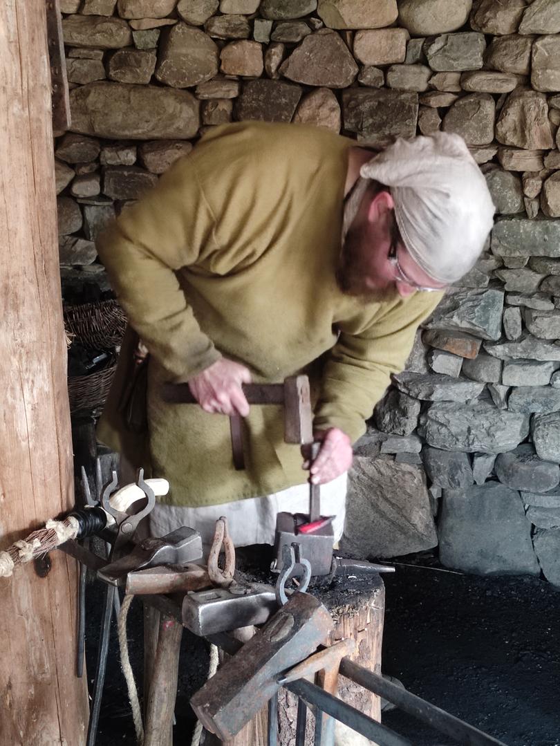 At the Scottish Crannog Centre, characters in period costumes teach you about Iron Age crafts and customs.