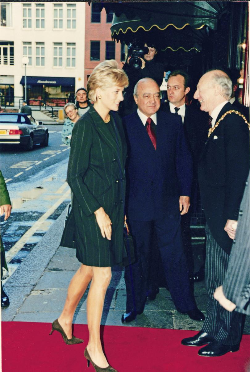 Princess Diana meets Mr Mohamed Al Fayed.