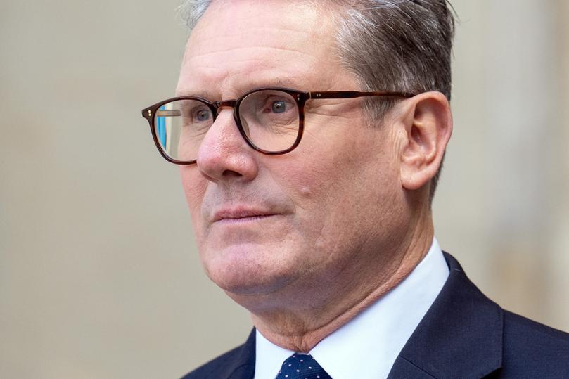 LONDON, ENGLAND - SEPTEMBER 15: British Prime Minister Keir Starmer (C) leaves after attending a thanksgiving and rededication service for the 84th anniversary of the Battle of Britain at Westminster Abbey on September 15, 2024 in London, England. The Battle of Britain was a 112-day fight for control of Britain's skies between July and October of 1940, and the victory by Royal Air Force pilots was a pivotal moment during World War II. (Photo by Carl Court/Getty Images)