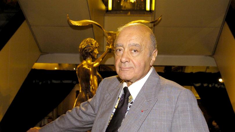 Mohamed Al Fayed at Harrods in London.