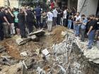 Witnesses heard a blast in Beirut's Hezbollah-controlled southern suburbs after an air strike. (AP PHOTO)