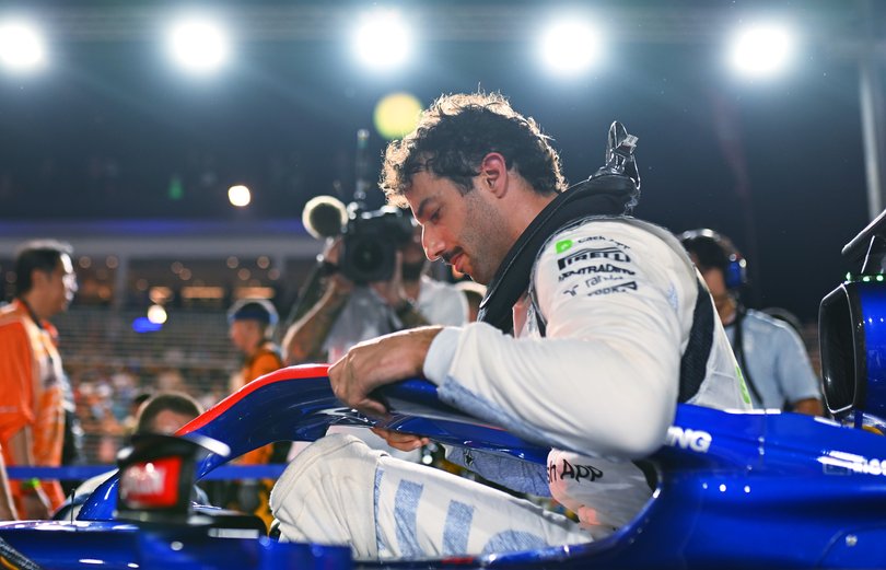 Ricciardo on the grid in Singapore.