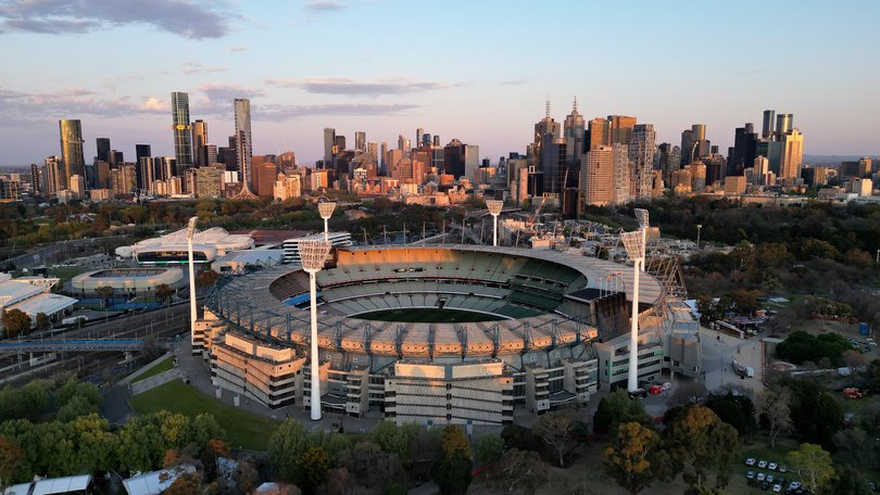 An aerial view of the ground before last year’s AFL grand final.