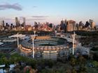 An aerial view of the ground before last year’s AFL grand final.