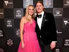 Harley Reid and partner Yasmin Duursma arrive ahead of the 2024 Brownlow Medal.