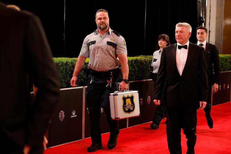 The Brownlow votes arrive during the 2024 Brownlow Medal.