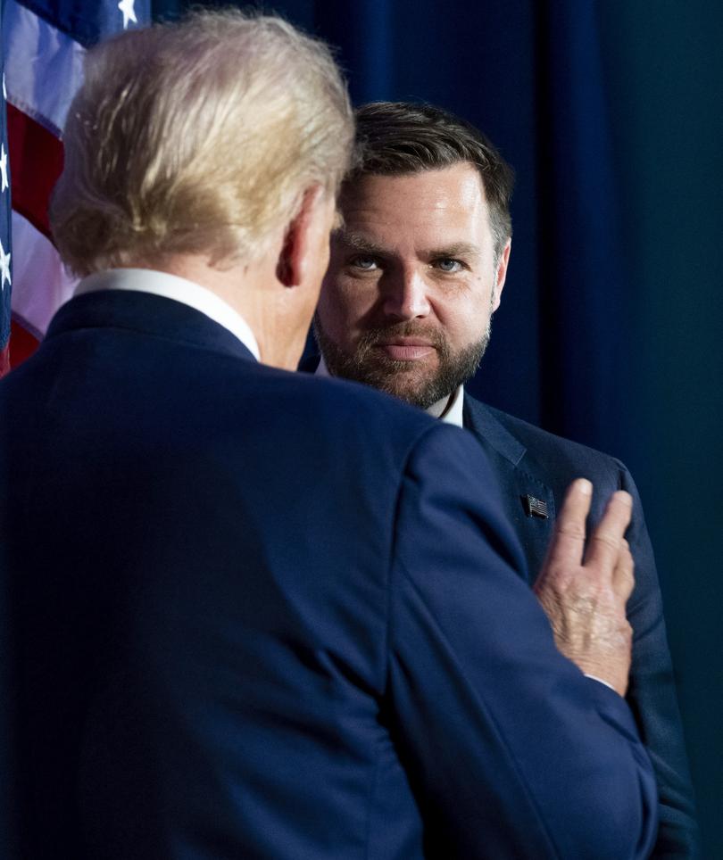 Former President Donald Trump, the Republican presidential nominee, and his running mate Sen. JD Vance.