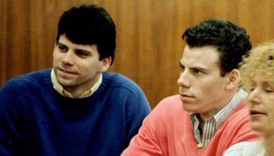 Lyle and Erik Menendez. The American brothers, aged 21 and 18, killed their wealthy parents in a salvo of shotgun blasts on this day, August 20 1989
