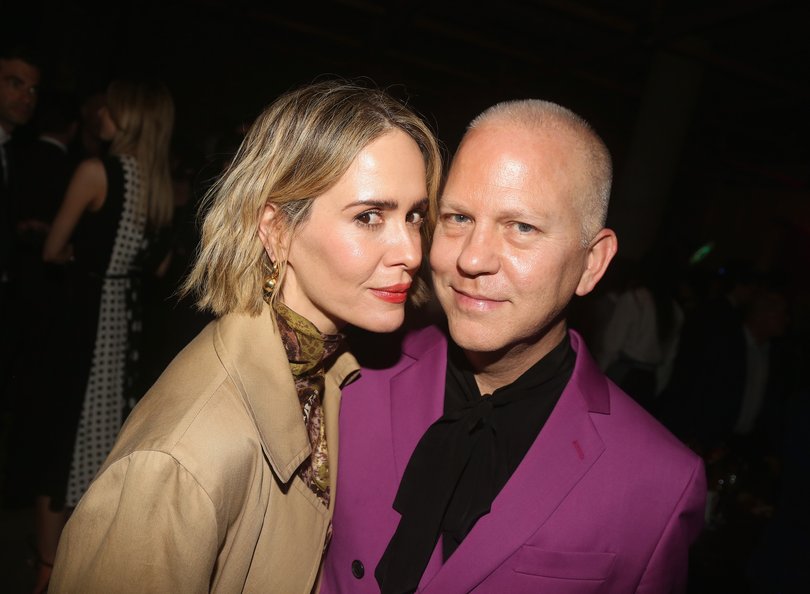 NEW YORK, NY - MAY 30: (EXCLUSIVE COVERAGE) Sarah Paulson and Producer Ryan Murphy pose at the opening night 50th year celebration after party for the classic play revival of "The Boys In The Band" on Broadway at Second Floor Party Space at Eventi Hotel on May 30, 2018 in New York City. (Photo by Bruce Glikas/Bruce Glikas/FilmMagic)