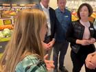 The TikTok video shows an angry female customer launching a tirade against Woolworths boss Amanda Bardwell.