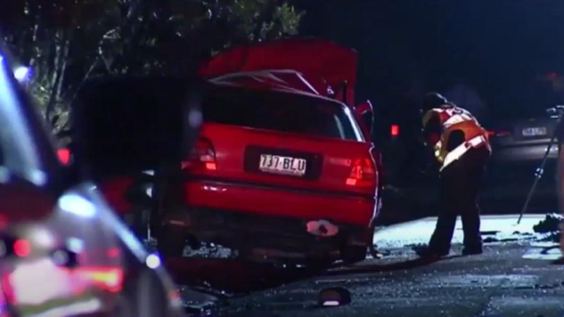 Jordan’s car smashed into another car that then exploded into flames.