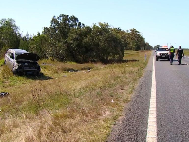 A car was trying to overtake another vehicle when it crashed at Goodwood.