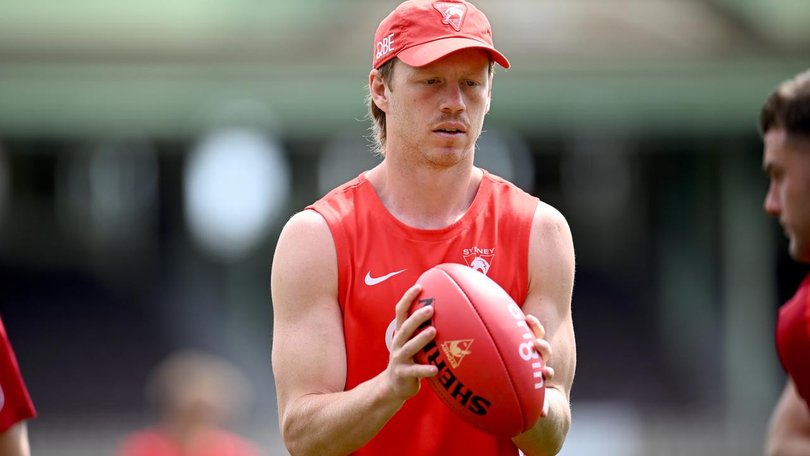 Callum Mills says he has trained at full intensity and is fit for grand final selection. (Bianca De Marchi/AAP PHOTOS)