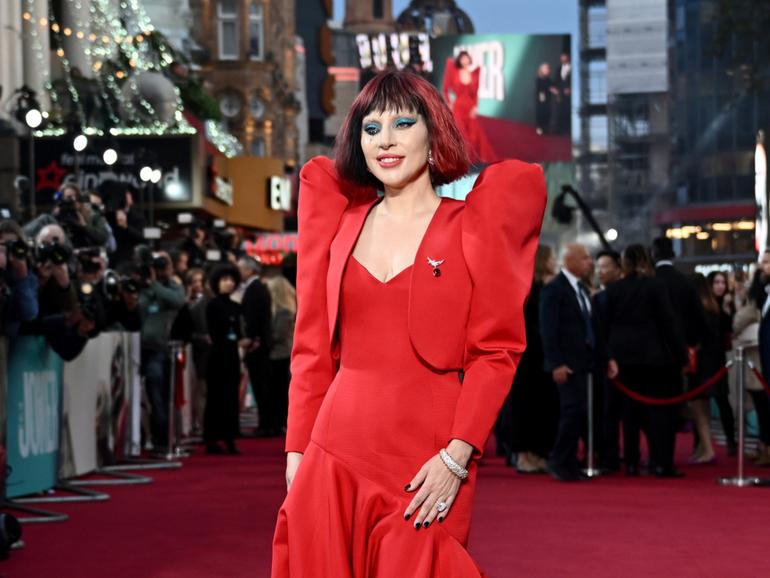 Lady Gaga attends the UK Premiere of "Joker Folie à Deux" at London’s Cineworld Leicester Square.