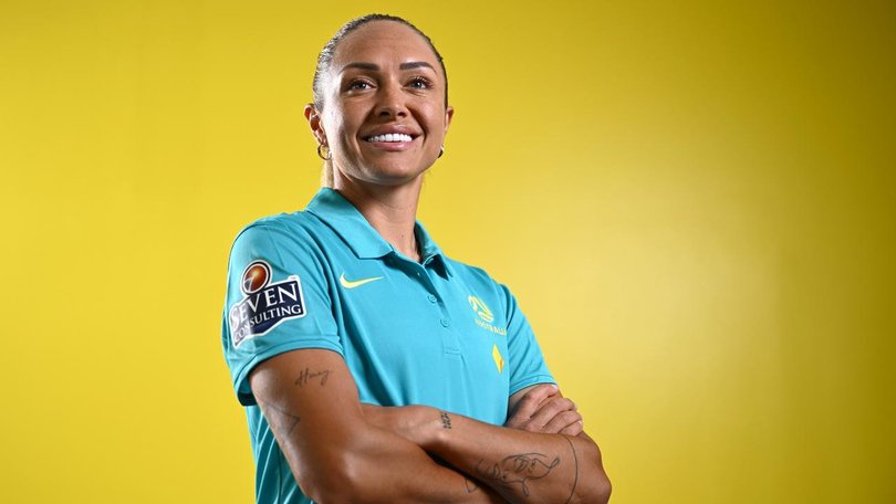 Matildas star Kyah Simon has returned to Sydney FC for her third ALW stint in sky blue. (Joel Carrett/AAP PHOTOS)