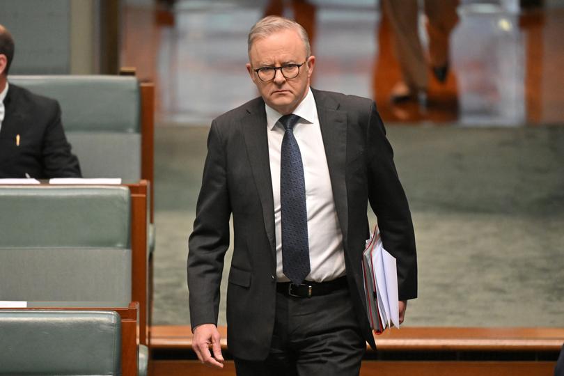 Prime Minister Anthony Albanese arrives for Question Time in the House of Representatives at Parliament House in Canberra, Monday, September 9, 2024. (AAP Image/Mick Tsikas) NO ARCHIVING