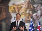 Australian Defence Minister Richard Marles speaks during a press conference at the AUKUS Defence Ministers meeting at Old Royal Naval College, Greenwich, London.