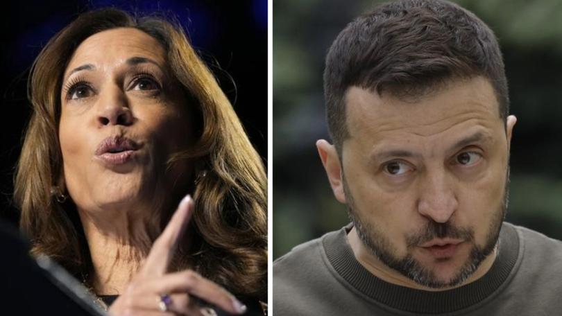 US Vice President Kamala Harris has backed Ukrainian President Volodymyr Zelensky during his controversial visit to the US.