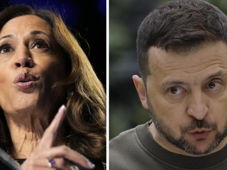 US Vice President Kamala Harris has backed Ukrainian President Volodymyr Zelensky during his controversial visit to the US.