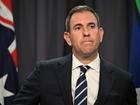 Australian Treasurer Jim Chalmers speaks to the media during a press conference at Parliament House in Canberra, Wednesday, September 4, 2024. (AAP Image/Lukas Coch) NO ARCHIVING