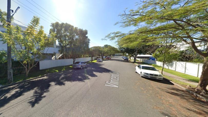 A man and four primary-age boys were in a car driving down Vincent Street in Auchenflower when they crashed into a power pole at 1.17 pm on Friday.