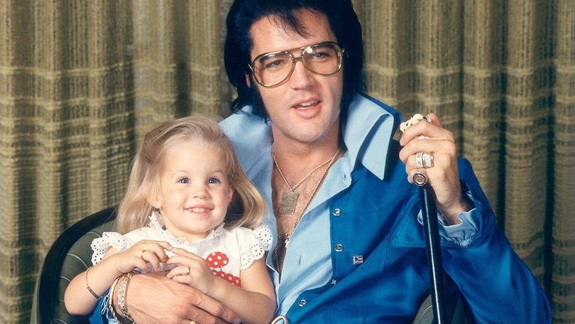 American rock legend Elvis Presley with His Daughter Lisa-Marie. (Photo by Frank Carroll/Sygma via Getty Images) Frank Carroll