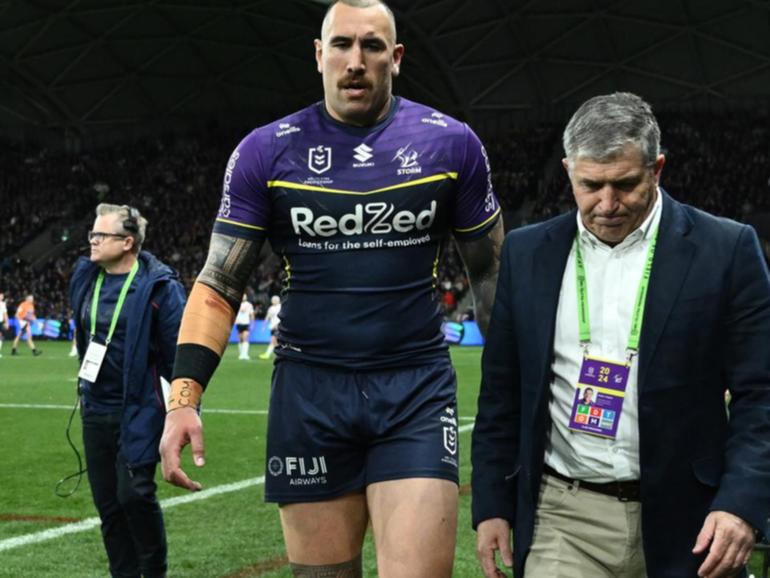 Storm's Nelson Asofa-Solomona has been hit with a four-game ban for his tackle on Lindsay Collins. (Joel Carrett/AAP PHOTOS)