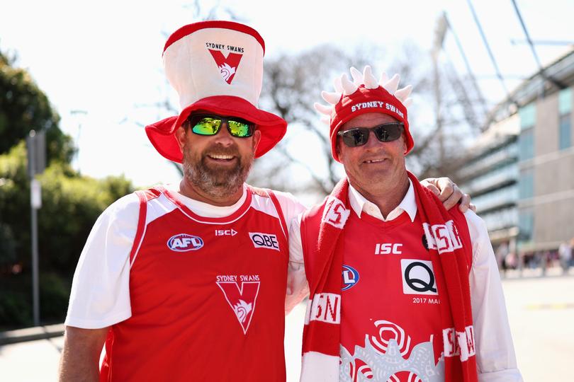 Swans supporters.